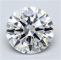Lab Created Diamond 3.03 Carats, Round with Excellent Cut, E Color, VS2 Clarity and Certified by GIA