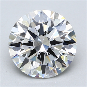 Picture of Lab Created Diamond 3.03 Carats, Round with Excellent Cut, E Color, VS2 Clarity and Certified by GIA