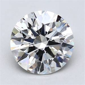 Picture of Lab Created Diamond 2.70 Carats, Round with Excellent Cut, G Color, VVS2 Clarity and Certified by GIA