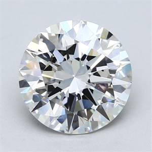 Picture of Lab Created Diamond 3.19 Carats, Round with Excellent Cut, E Color, VS2 Clarity and Certified by GIA