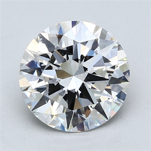 Picture of Lab Created Diamond 3.03 Carats, Round with Excellent Cut, E Color, VS2 Clarity and Certified by GIA