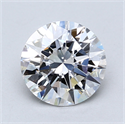 Lab Created Diamond 2.03 Carats, Round with Excellent Cut, E Color, VS2 Clarity and Certified by GIA