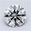 Lab Created Diamond 6.12 Carats, Round with Ideal Cut, G Color, VS1 Clarity and Certified by IGI