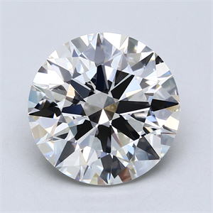 Picture of Lab Created Diamond 6.12 Carats, Round with Ideal Cut, G Color, VS1 Clarity and Certified by IGI