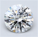 Del inventario de diamantes de laboratorio, 6.01 quilates, Redondo , Color E, claridad VVS2 y certificado GIA