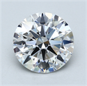 Lab Created Diamond 3.58 Carats, Round with Excellent Cut, E Color, SI1 Clarity and Certified by GIA