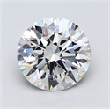 Lab Created Diamond 3.18 Carats, Round with Excellent Cut, E Color, VS2 Clarity and Certified by GIA