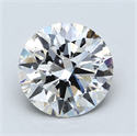 Lab Created Diamond 3.44 Carats, Round with Excellent Cut, E Color, SI1 Clarity and Certified by GIA