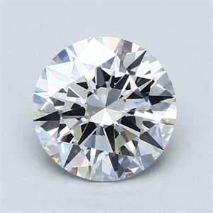 Picture of Lab Created Diamond 2.00 Carats, Round with Excellent Cut, E Color, SI1 Clarity and Certified by GIA