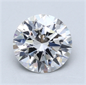 Lab Created Diamond 2.09 Carats, Round with Excellent Cut, E Color, SI1 Clarity and Certified by GIA