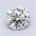 Lab Created Diamond 3.10 Carats, Round with Excellent Cut, E Color, VS2 Clarity and Certified by GIA