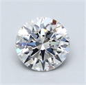 Lab Created Diamond 2.06 Carats, Round with Excellent Cut, E Color, SI1 Clarity and Certified by GIA
