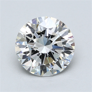 Picture of Lab Created Diamond 3.18 Carats, Round with Excellent Cut, E Color, SI1 Clarity and Certified by GIA