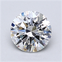 Lab Created Diamond 2.12 Carats, Round with Excellent Cut, E Color, SI1 Clarity and Certified by GIA