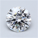 Lab Created Diamond 3.02 Carats, Round with Excellent Cut, E Color, VS2 Clarity and Certified by GIA
