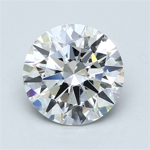 Picture of Lab Created Diamond 3.64 Carats, Round with Excellent Cut, E Color, VS2 Clarity and Certified by GIA