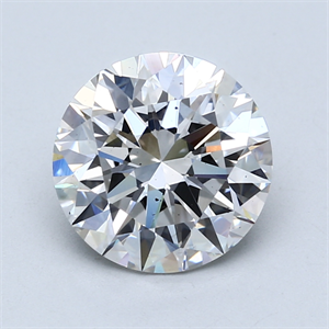 Picture of Lab Created Diamond 3.15 Carats, Round with Excellent Cut, E Color, SI1 Clarity and Certified by GIA