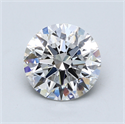 Lab Created Diamond 3.40 Carats, Round with Excellent Cut, E Color, SI1 Clarity and Certified by GIA