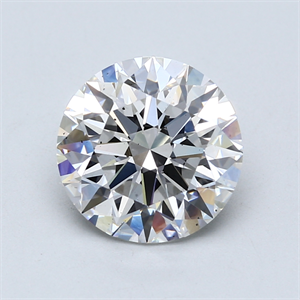 Picture of Lab Created Diamond 3.40 Carats, Round with Excellent Cut, E Color, SI1 Clarity and Certified by GIA
