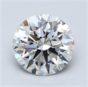 Lab Created Diamond 3.62 Carats, Round with Excellent Cut, F Color, SI1 Clarity and Certified by GIA
