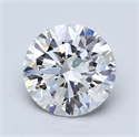 Lab Created Diamond 2.02 Carats, Round with Excellent Cut, E Color, SI1 Clarity and Certified by GIA