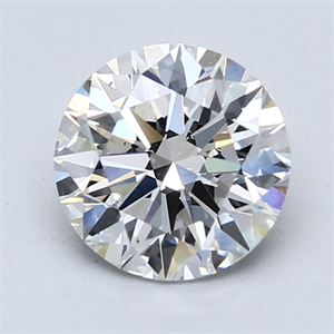 Picture of Lab Created Diamond 2.02 Carats, Round with Excellent Cut, E Color, SI1 Clarity and Certified by GIA