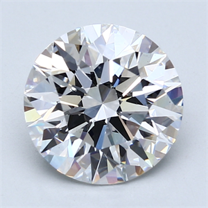 Picture of Lab Created Diamond 3.05 Carats, Round with Excellent Cut, E Color, VS2 Clarity and Certified by GIA