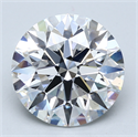 Lab Created Diamond 4.65 Carats, Round with Excellent Cut, E Color, SI1 Clarity and Certified by GIA