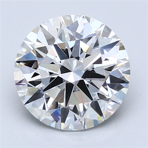 Picture of Lab Created Diamond 3.20 Carats, Round with Excellent Cut, F Color, VS1 Clarity and Certified by GIA