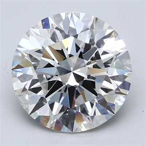 Picture of Lab Created Diamond 5.07 Carats, Round with Excellent Cut, F Color, VS1 Clarity and Certified by GIA