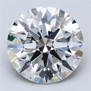 Picture of Lab Created Diamond 5.10 Carats, Round with Ideal Cut, D Color, VS1 Clarity and Certified by IGI