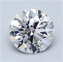 Del inventario de diamantes de laboratorio, 1.58 quilates, Redondo , Color E, claridad VVS2 y certificado GIA