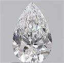 0.70 Carats, Pear D Color, VVS2 Clarity and Certified by GIA