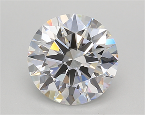 Picture of Lab Created Diamond 2.05 Carats, Round with Ideal Cut, D Color, VVS1 Clarity and Certified by IGI