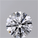 Lab Created Diamond 1.52 Carats, Round with Excellent Cut, D Color, VVS2 Clarity and Certified by IGI