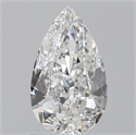 0.70 Carats, Pear E Color, VVS1 Clarity and Certified by GIA