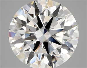 Picture of Lab Created Diamond 6.41 Carats, Round with ideal Cut, E Color, vvs2 Clarity and Certified by IGI