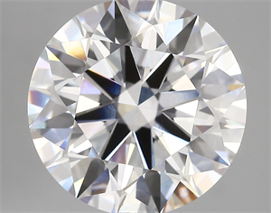 Picture of Lab Created Diamond 6.33 Carats, Round with ideal Cut, E Color, vvs2 Clarity and Certified by IGI