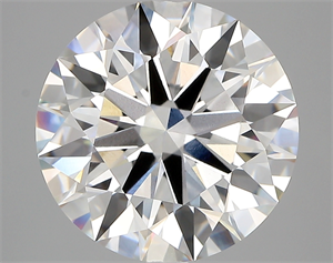 Picture of Lab Created Diamond 6.32 Carats, Round with ideal Cut, E Color, vvs2 Clarity and Certified by IGI