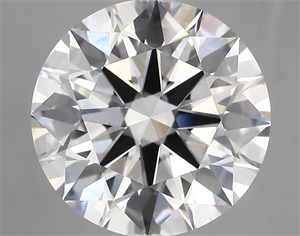 Picture of Lab Created Diamond 6.24 Carats, Round with ideal Cut, E Color, vs1 Clarity and Certified by IGI