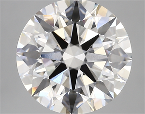 Picture of Lab Created Diamond 6.17 Carats, Round with ideal Cut, E Color, vvs2 Clarity and Certified by IGI