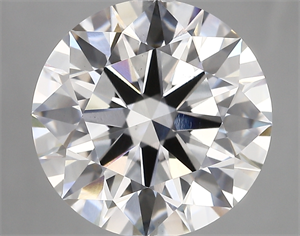 Picture of Lab Created Diamond 6.13 Carats, Round with ideal Cut, E Color, vs1 Clarity and Certified by IGI