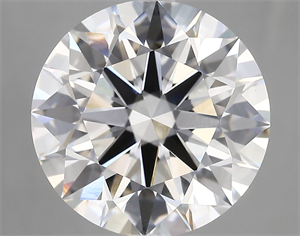 Picture of Lab Created Diamond 6.12 Carats, Round with ideal Cut, D Color, vvs2 Clarity and Certified by IGI