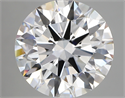 Del inventario de diamantes de laboratorio, 6.07 quilates, Redondo , Color F, claridad vvs2 y certificado IGI