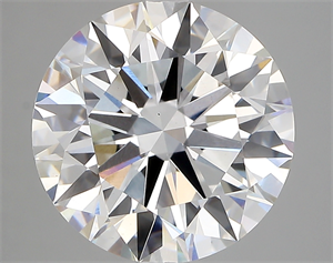 Picture of Lab Created Diamond 6.05 Carats, Round with ideal Cut, D Color, vs1 Clarity and Certified by IGI