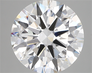 Picture of Lab Created Diamond 6.03 Carats, Round with ideal Cut, D Color, vvs2 Clarity and Certified by IGI