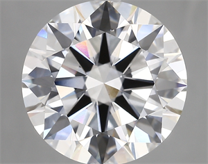 Picture of Lab Created Diamond 6.02 Carats, Round with ideal Cut, D Color, vvs2 Clarity and Certified by IGI