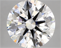 Lab Created Diamond 6.01 Carats, Round with ideal Cut, D Color, vs1 Clarity and Certified by IGI