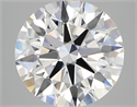 Lab Created Diamond 5.54 Carats, Round with ideal Cut, D Color, vvs2 Clarity and Certified by IGI