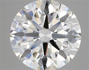Picture of Lab Created Diamond 5.50 Carats, Round with ideal Cut, E Color, vs1 Clarity and Certified by IGI
